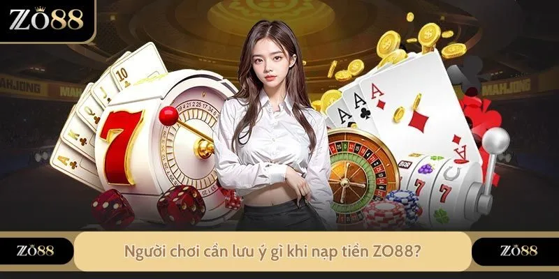 Người chơi cần lưu ý gì khi nạp tiền ZO88?